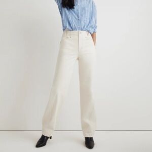 Like New Madewell Perfect Vintage Wide-leg Jean Vintage Canvas Snap Edition SZ24